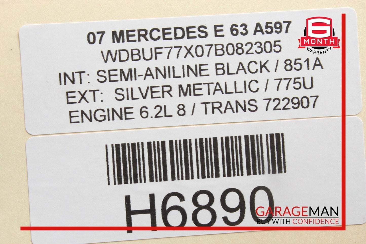 01-09 Mercedes CLK350 CLS550 E63 AMG Rear Trunk Lid Lock Latch Handle w/o Key