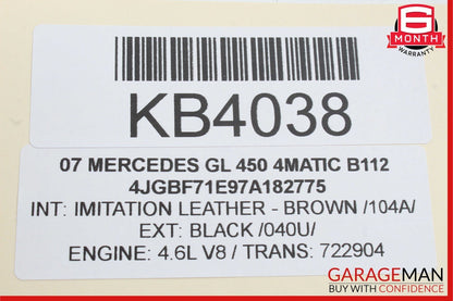06-13 Mercedes X164 GL450 4MATIC Front Right Side Door Control Module Unit OEM