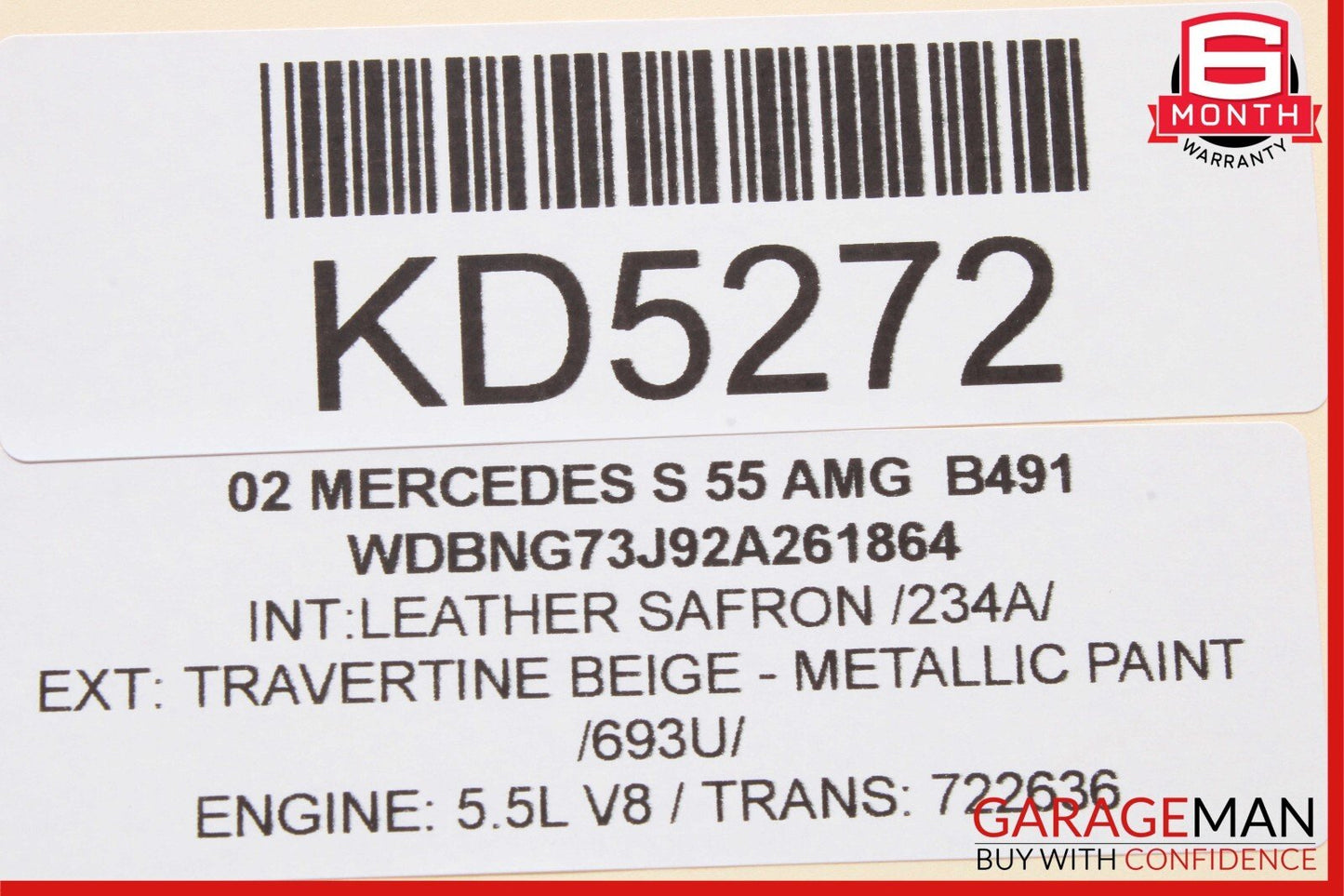 00-06 Mercedes W220 S55 CL55 AMG Park Assist Parktronic Control Module Unit OEM