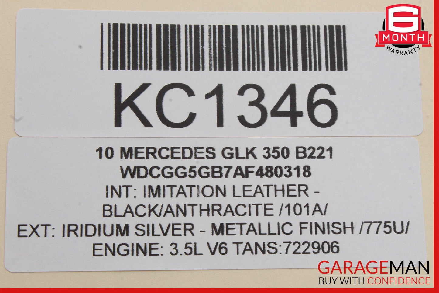 10-15 Mercedes X204 GLK350 Front Right Exterior Door Handle OEM