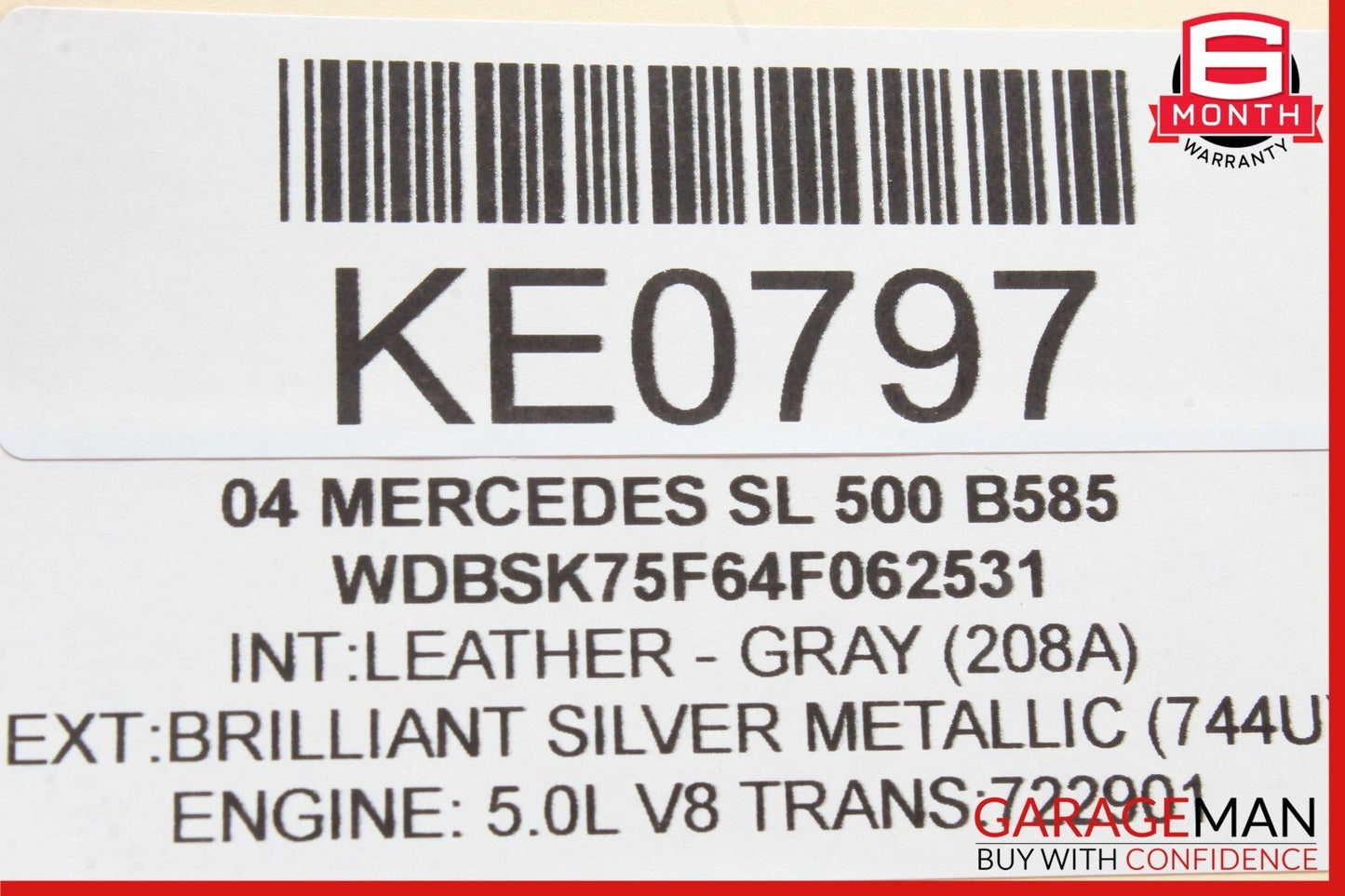 03-08 Mercedes R230 SL500 SL55 AMG Bose Right Side Door Audio Speaker OEM