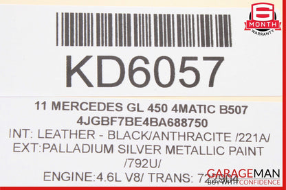 06-12 Mercedes X164 GL450 4MATIC Rear Right Side Quarter Window Regulator Motor