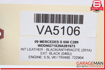07-13 Mercedes W221 S550 Front Right Side Under Seat Control Module Unit OEM
