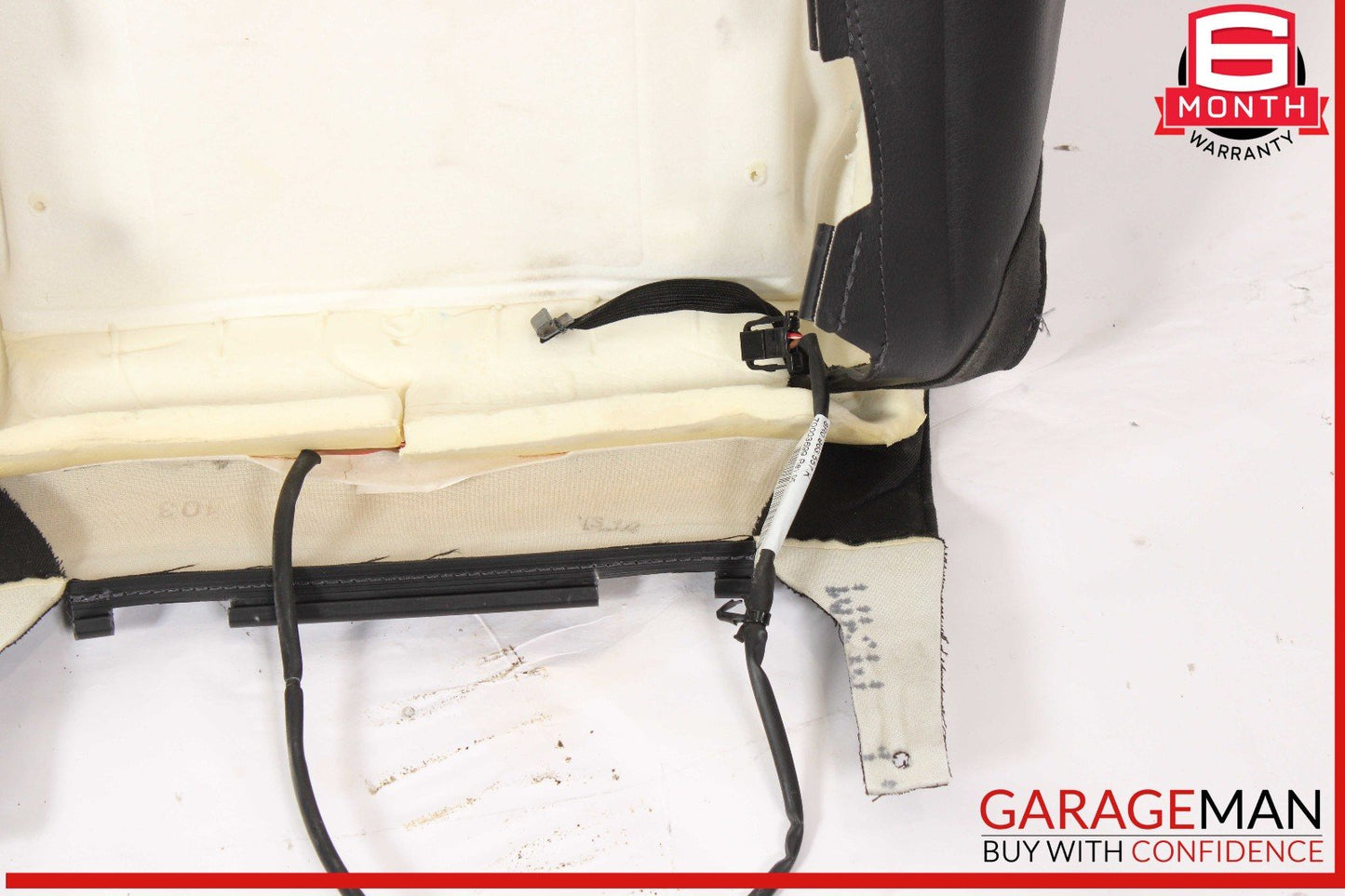 09-17 Audi Q5 Front Right Side Upper Seat Cushion Black OEM