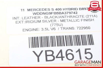 07-14 Mercedes W221 S400 CL550 CL600 CL65 AMG Gas Accelerator Pedal