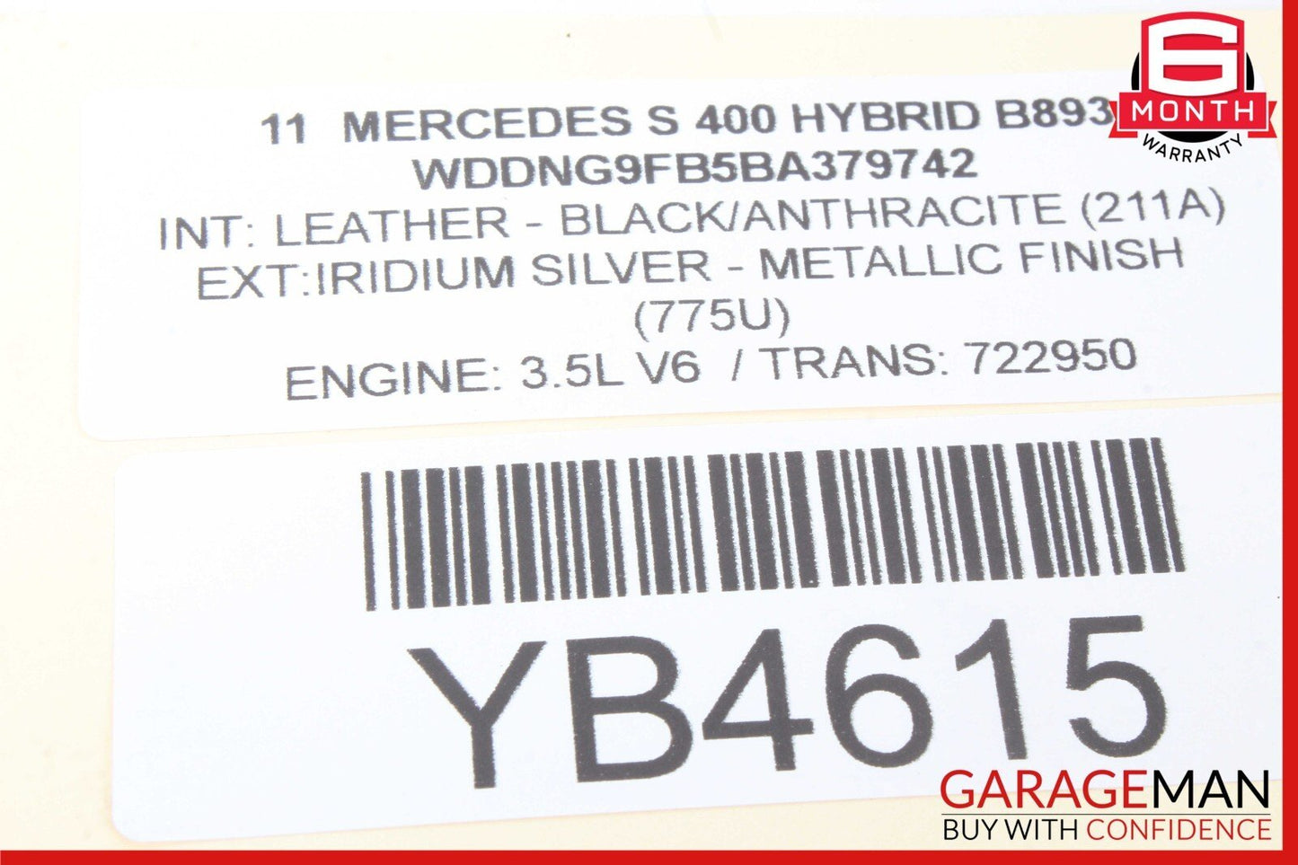 07-14 Mercedes W221 S400 CL550 CL600 CL65 AMG Gas Accelerator Pedal