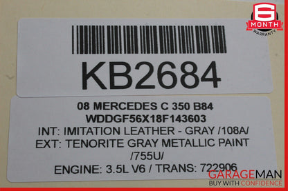08-14 Mercedes W204 C350 GLK350 E350 Front Left Door Window Regulator Motor OEM