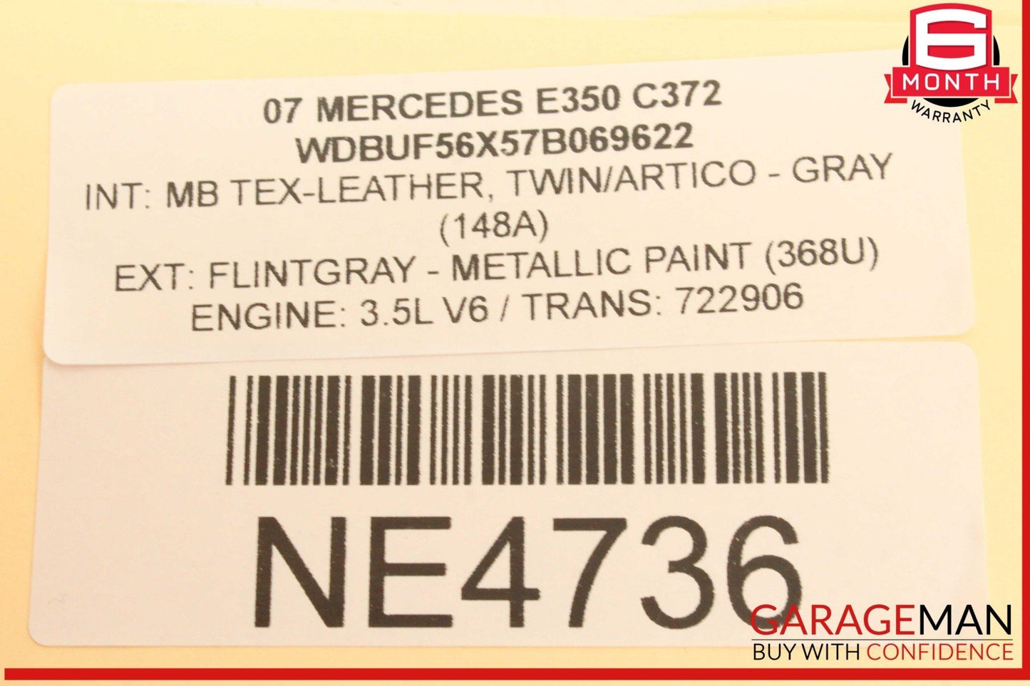 03-09 Mercedes W211 E350 CLS500 Hazard Switch Control Panel 2116800552 OEM