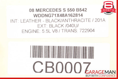 07-14 Mercedes W221 S550 Rear Left / Right Air Suspension Shock Strut Airmatic