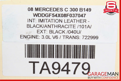 Mercedes C300 C230 E350 Front Left Side Engine Timing Chain Cover Plate