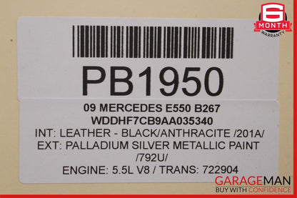 10-13 Mercedes W212 E350 E400 E550 Front Right Interior Door Panel Assembly OEM