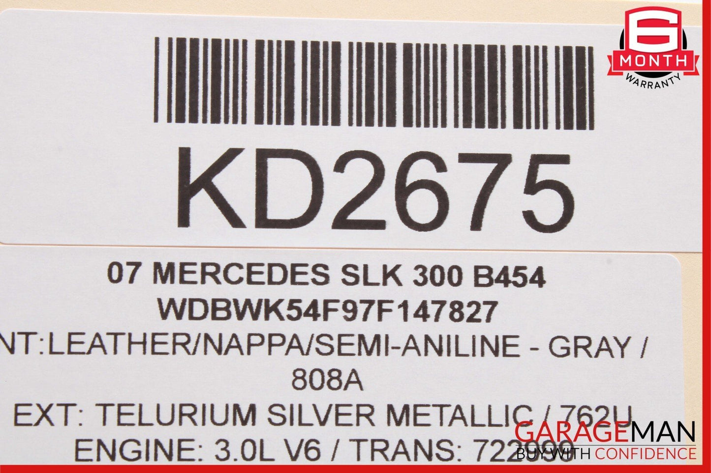 06-13 Mercedes R171 SLK300 S550 Front Right Engine Timing Chain Cover Plate OEM