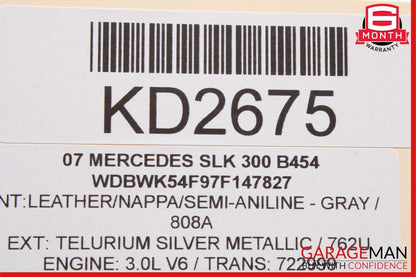 06-13 Mercedes R171 SLK300 S550 Front Right Engine Timing Chain Cover Plate OEM