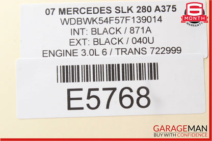 05-11 Mercedes R171 SLK280 SLK350 Front Right Interior Door Panel OEM