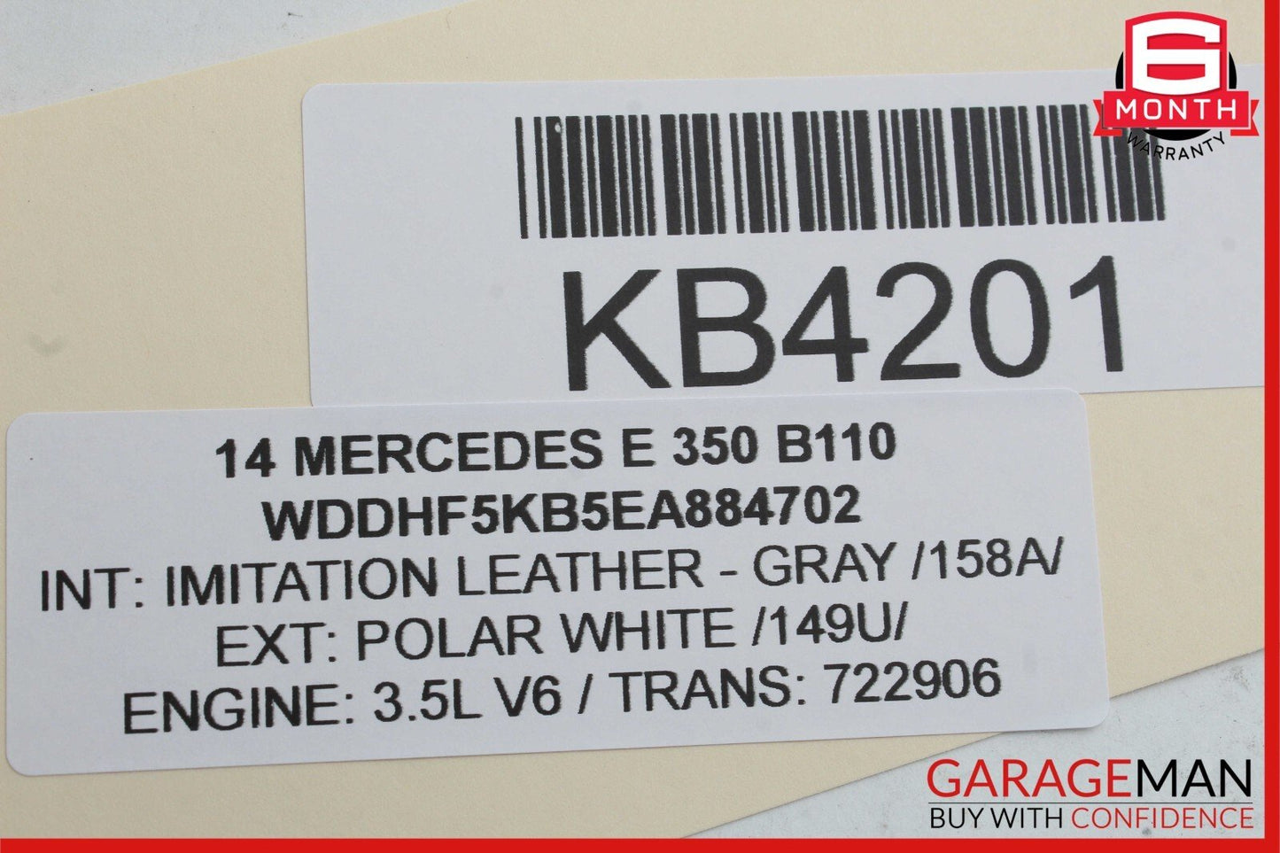 08-17 Mercedes W212 E350 Trunk Lid Latch Lock Actuator w/ Cylinder Lock Latch