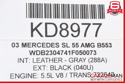 03-12 Mercedes R230 SL500 SL55 SL63 AMG Front Right Side Door Control Module