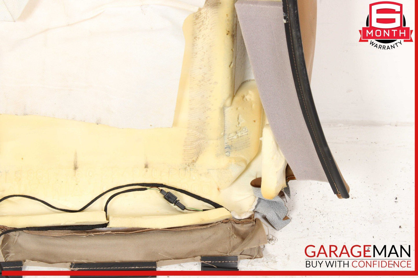 03-10 Porsche Cayenne 955 Front Right Side Top Upper Seat Cushion Cover OEM