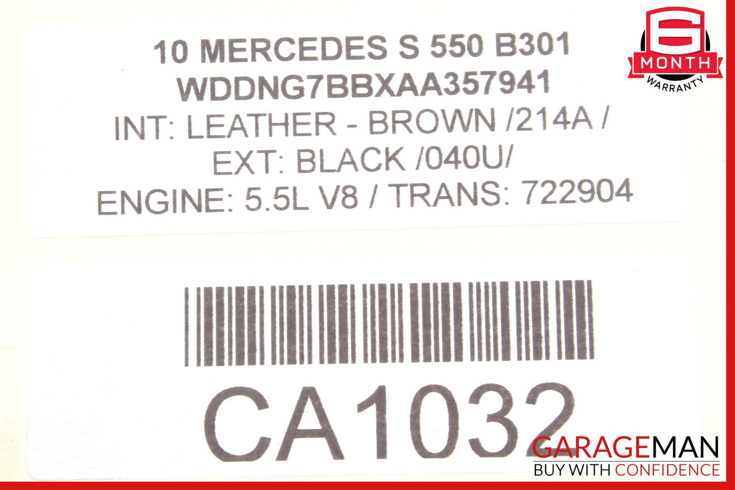 05-13 Mercedes W221 S550 Front Left Side Engine Timing Chain Cover Plate OEM