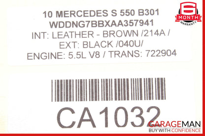 05-13 Mercedes W221 S550 Front Left Side Engine Timing Chain Cover Plate OEM