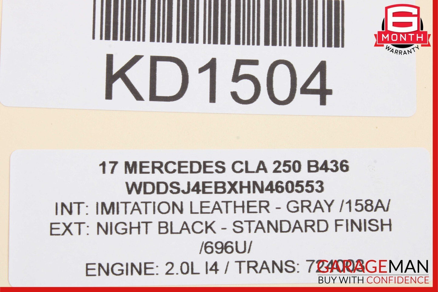 14-18 Mercedes W117 CLA250 Rear Left Driver Side Door Lock Latch Actuator OEM
