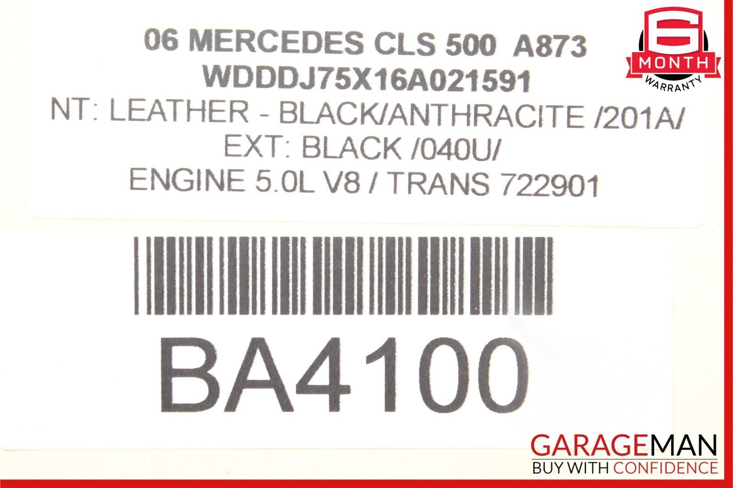 06-11 Mercedes W219 CLS500 Front Right Passenger Door Control Module Unit Q1 OEM