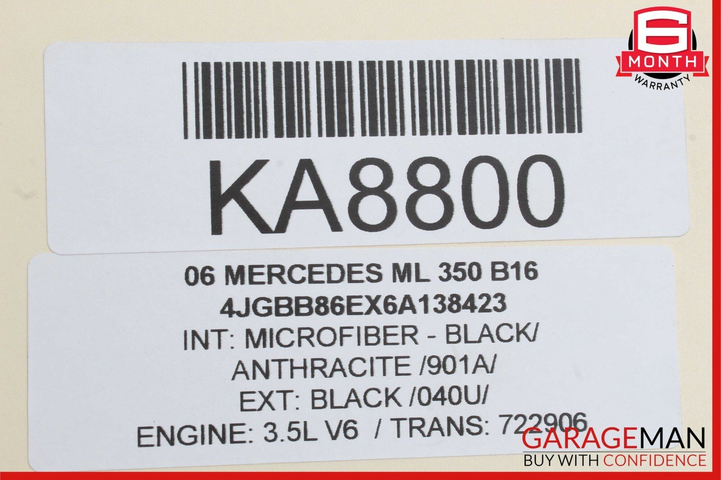 06-12 Mercedes W164 ML350  Rear Left / Right Suspension Upper Control Arm OEM