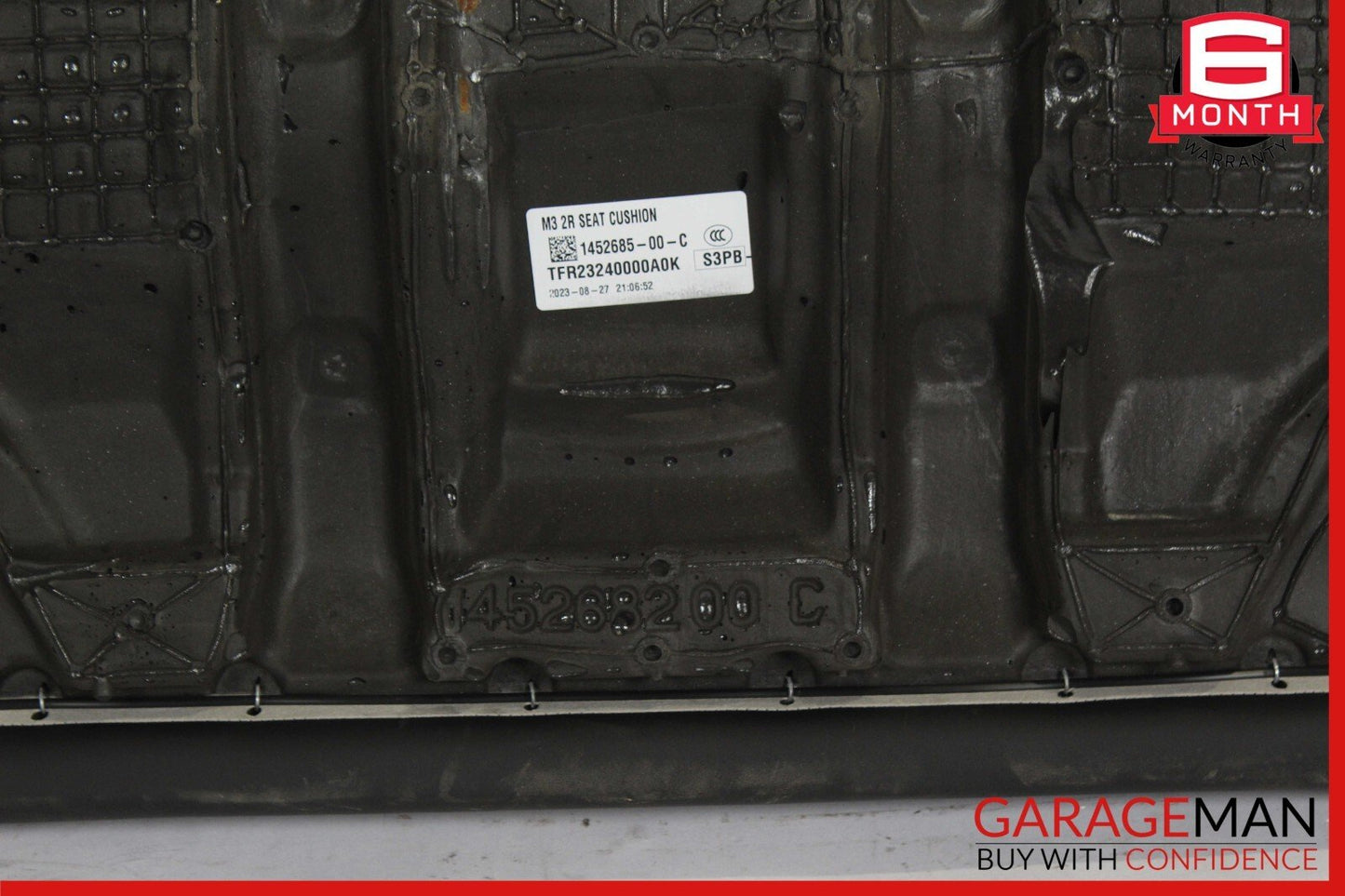 17-23 Tesla Model 3 Rear Second Row Lower Seat Cushion 1452685-00-C OEM