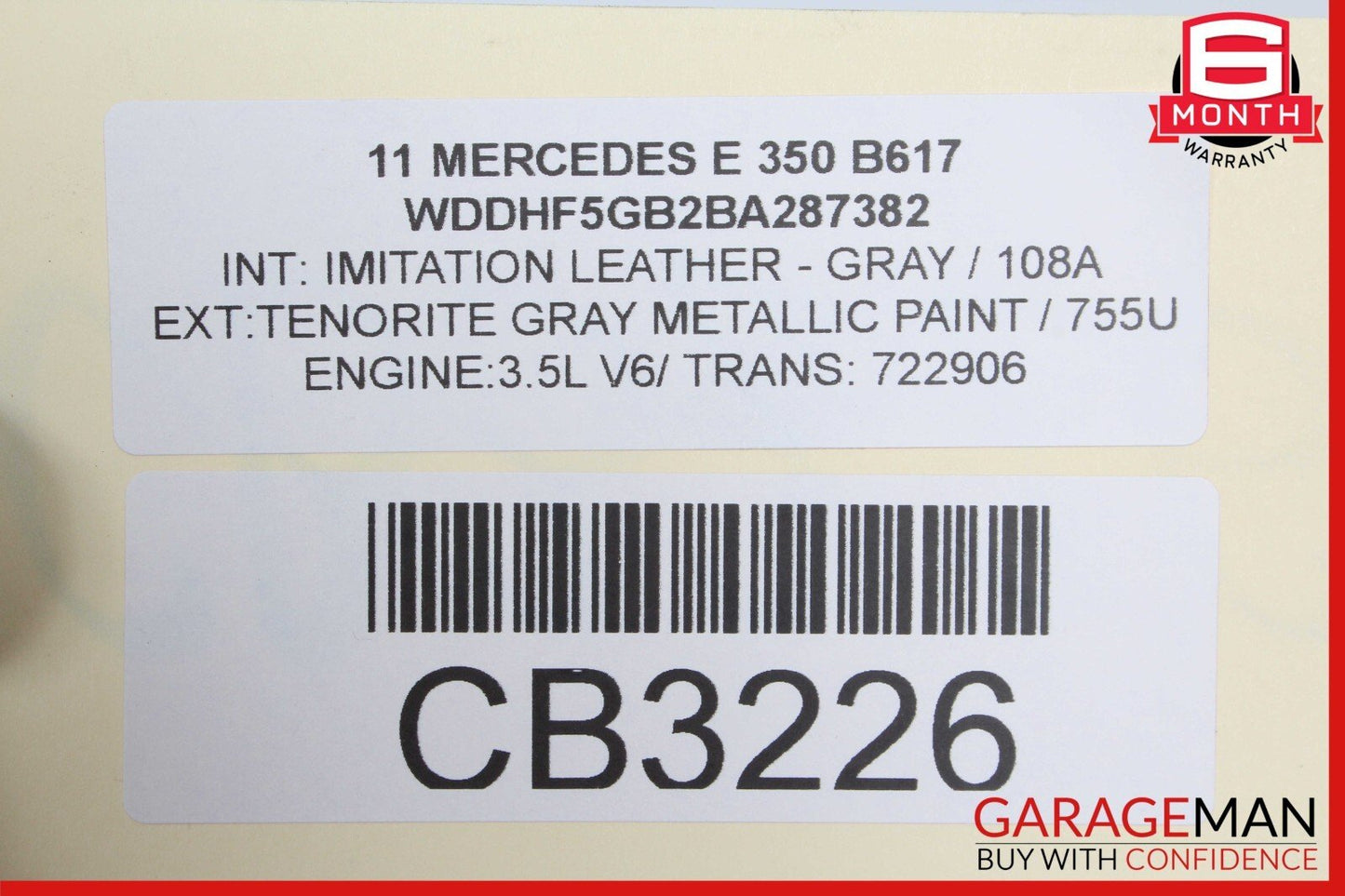 08-18 Mercedes C350 C250 E350 Engine Motor Radiator Cooling Fan Shroud Assy