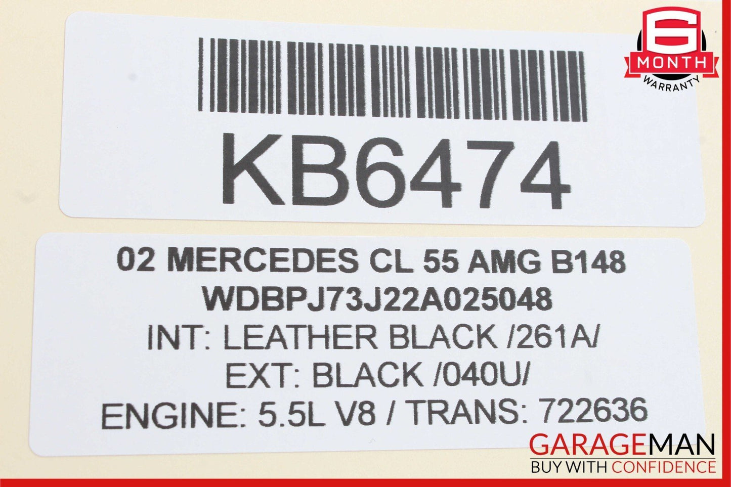 98-05  Mercedes W215 CL55 AMG CLK500 Voice Command Control Module 2208202185 OEM