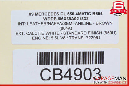 07-14 Mercedes W216 CL550 S450 S550 Front Left Lower Control Arm OEM