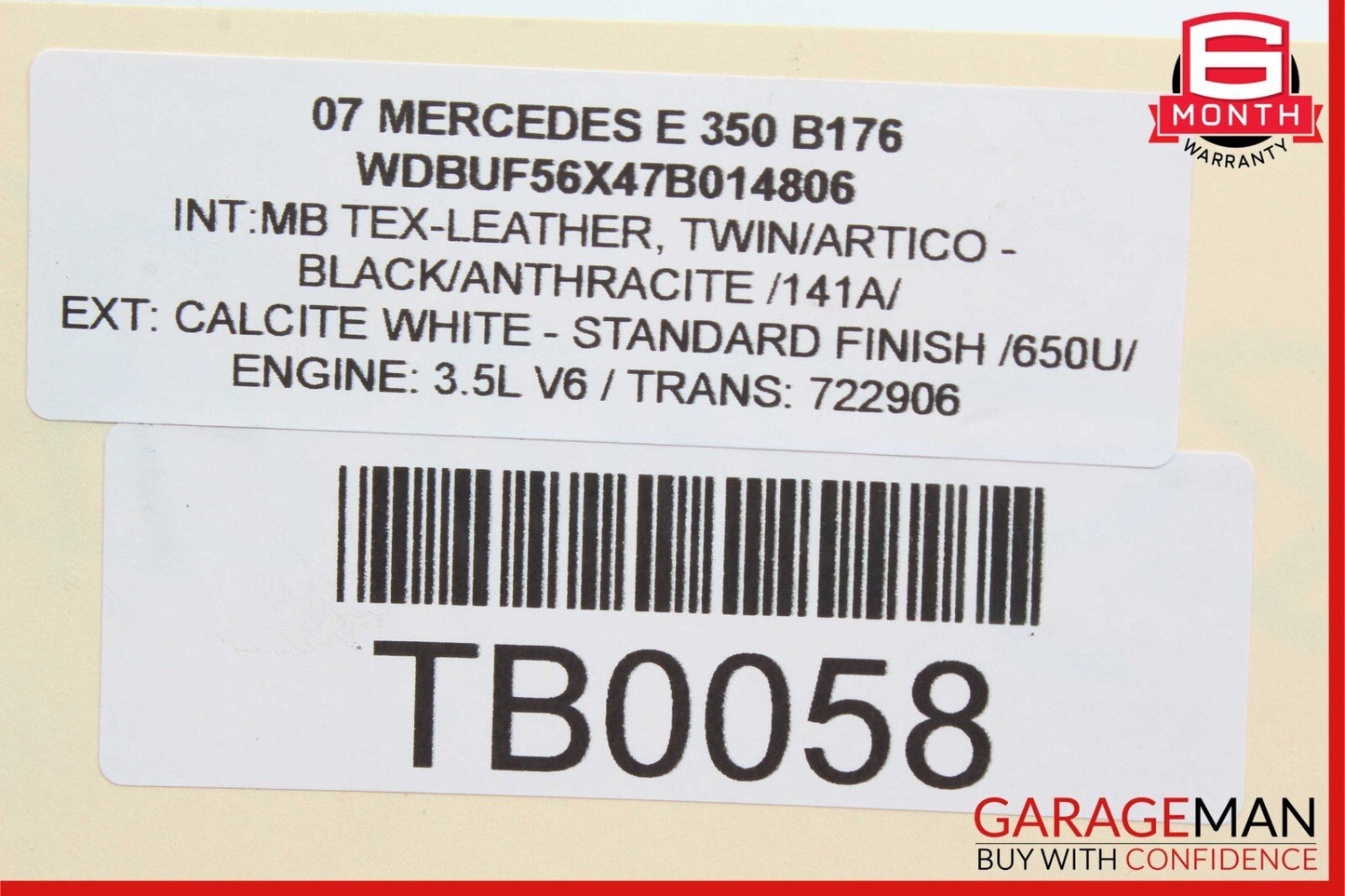 06-10 Mercedes CLK350 E350 S550 Front Right Side Engine Timing Chain Cover Plate