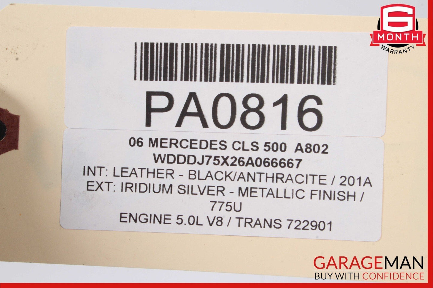 03-06 Mercedes W219 CLS500 E500 Engine Motor Radiator AC A/C Condenser Assembly