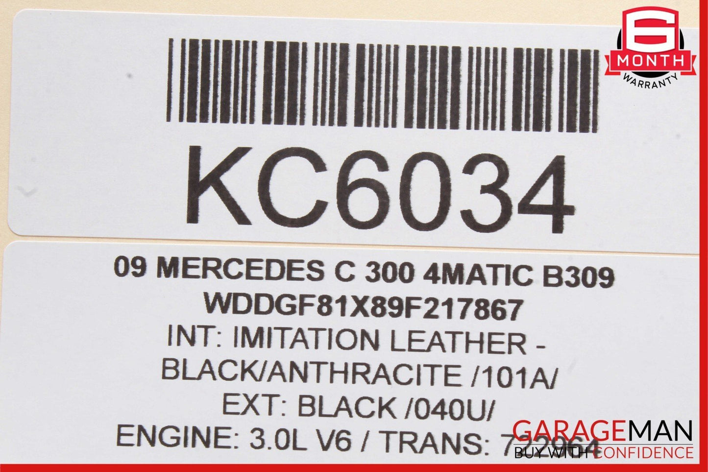 08-14 Mercedes W204 C300 4MATIC Rear Overhead Dome Light Lamp Reading Map OEM