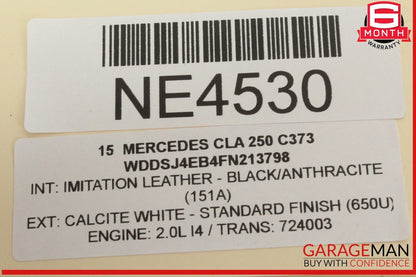 14-20 Mercedes W117 CLA250 Front Active Lane Assist Camera 0009007507 OEM