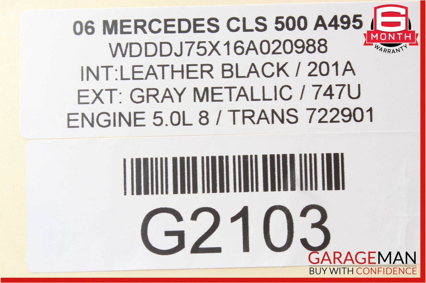 06-10 Mercedes W219 CLS500 R500 Headlight Control Module 2118703126 OEM