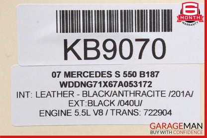 07-13 Mercedes W221 S550 S63 AMG Front Left Side Exterior Door Handle OEM
