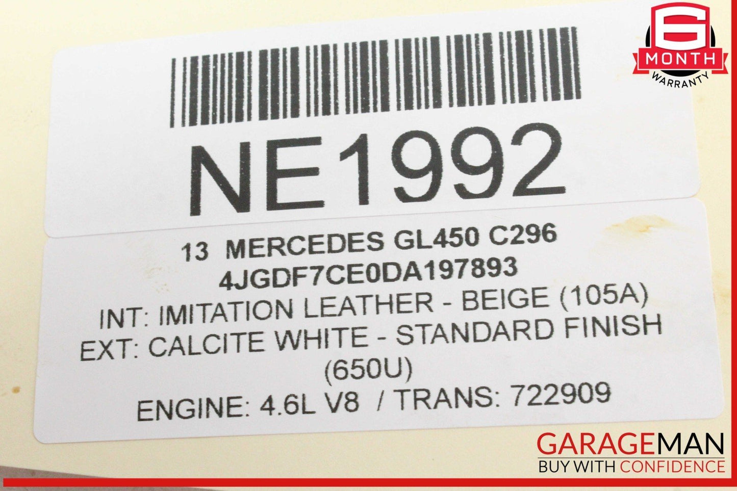 11-18 Mercedes X166 GL450 E550 Engine Motor Vacuum Pump 2780108102 OEM