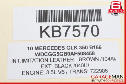 09-12 Mercedes X204 GLK350 Instrument Speedometer Cluster 2049003302 OEM