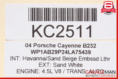 03-10 Porsche Cayenne 955 957 Rear Left Side Door Window Regulator Motor OEM