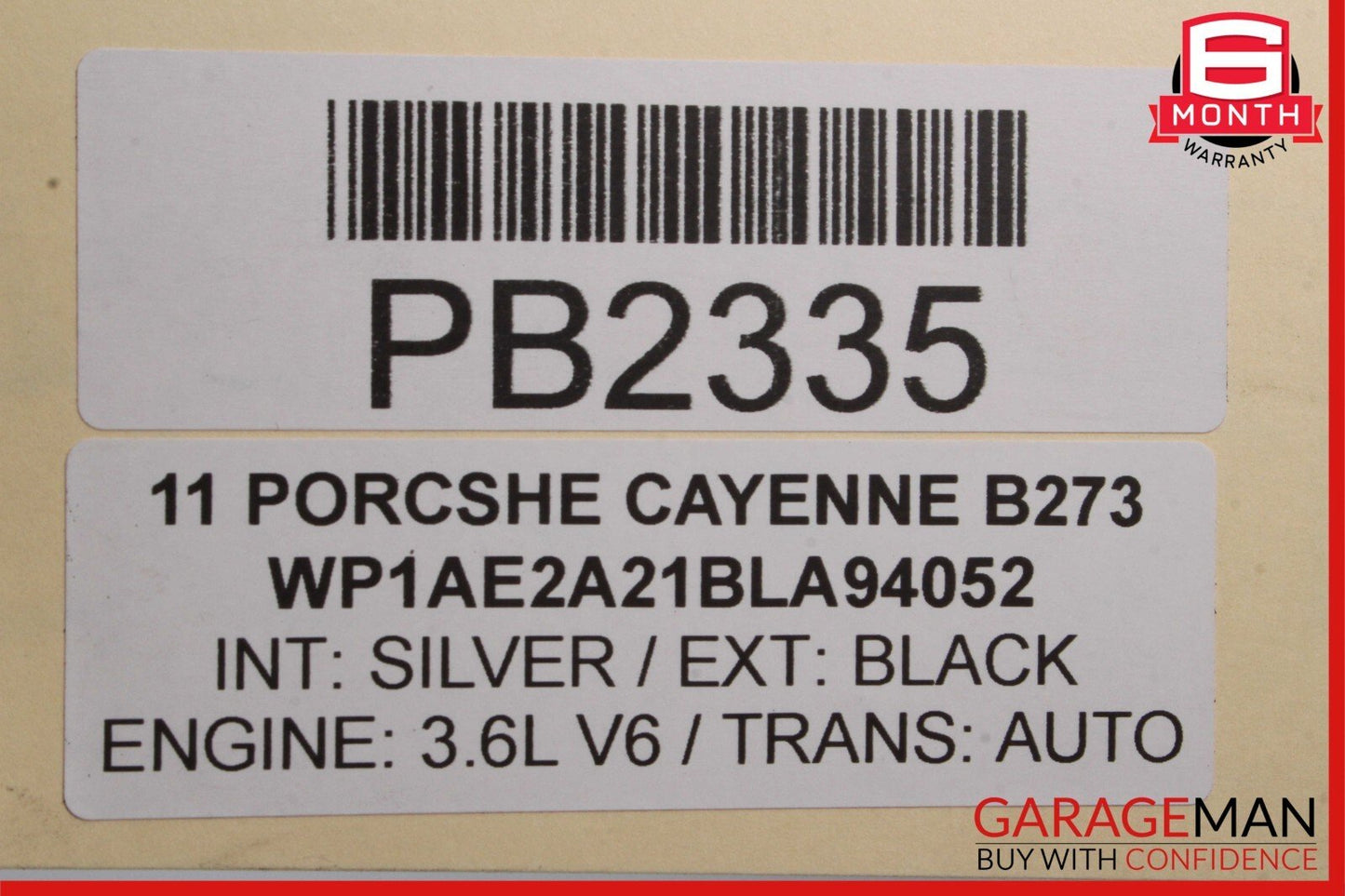 11-17 Porsche Cayenne 958 Front Cradle Support Subframe Sub Frame Cross Member