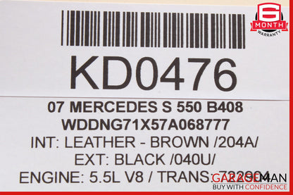 07-13 Mercedes W221 S550 S600 Rear Right Passenger Side Exterior Door Handle OEM