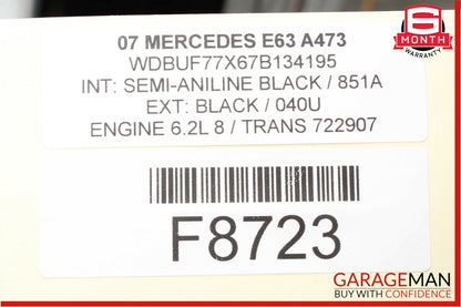 03-09 Mercedes W211 E350 E63 AMG Front Right Side Door Control Module Unit OEM