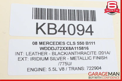 06-11 Mercedes W219 CLS550 CLS55 AMG Rear Right Side Door Control Module OEM