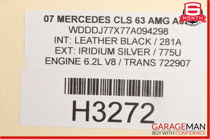 03-11 Mercedes E350 E550 CLS63 AMG Front Left Driver Side Lower Control Arm