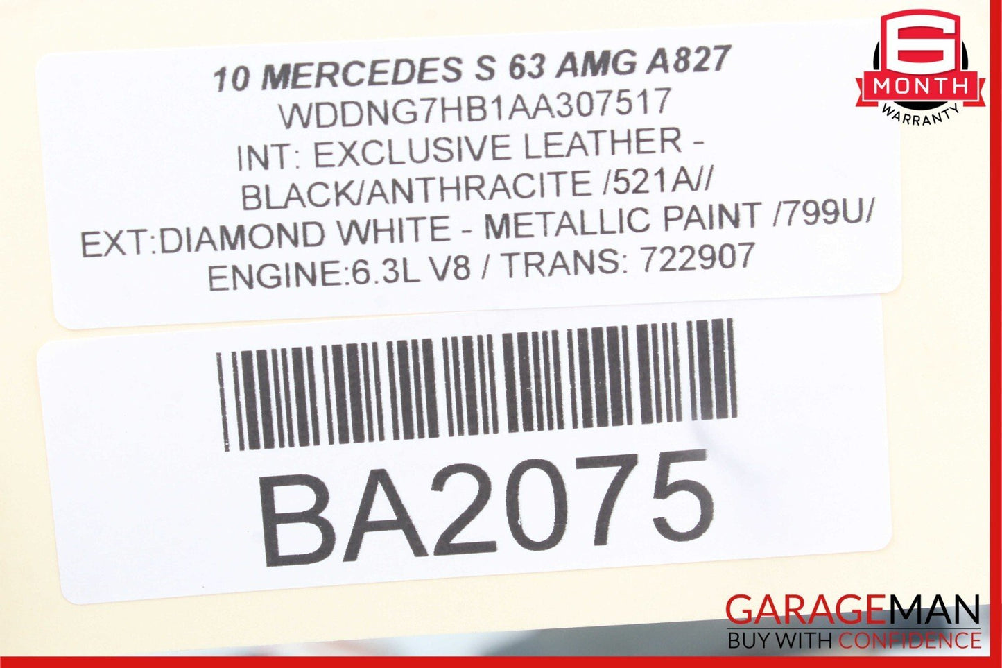 07-13 Mercedes W221 S63 AMG CL65 AMG Front Left A/C Dash A/C Air Vent Trim Panel
