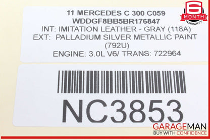 09-17 Mercedes W204 C300 Front Left Side LED Daytime Running Light Fog Lamp