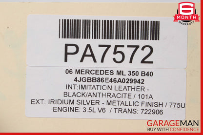 06-09 Mercedes W164 ML350 R350 7G Automatic Transmission 722.906 166k