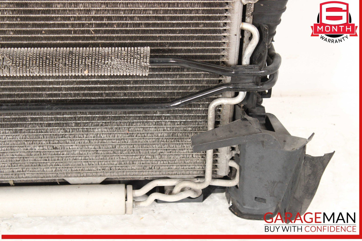 06-09 Mercedes W211 E350 Engine Motor Cooling Radiator A/C Condenser Assembly