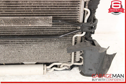 06-09 Mercedes W211 E350 Engine Motor Cooling Radiator A/C Condenser Assembly