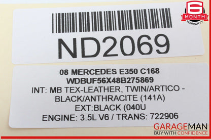 03-09 Mercedes W211 E350 E550 E63 Rear Left Door Window Regulator Motor Unit OEM